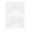 Darlington Set de 2 bordado a mano Manteles individuales y 2 Servilletas 100% lino