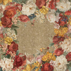 De Ronsard Premium Linen tablecloth with romantic rose print, view 6
