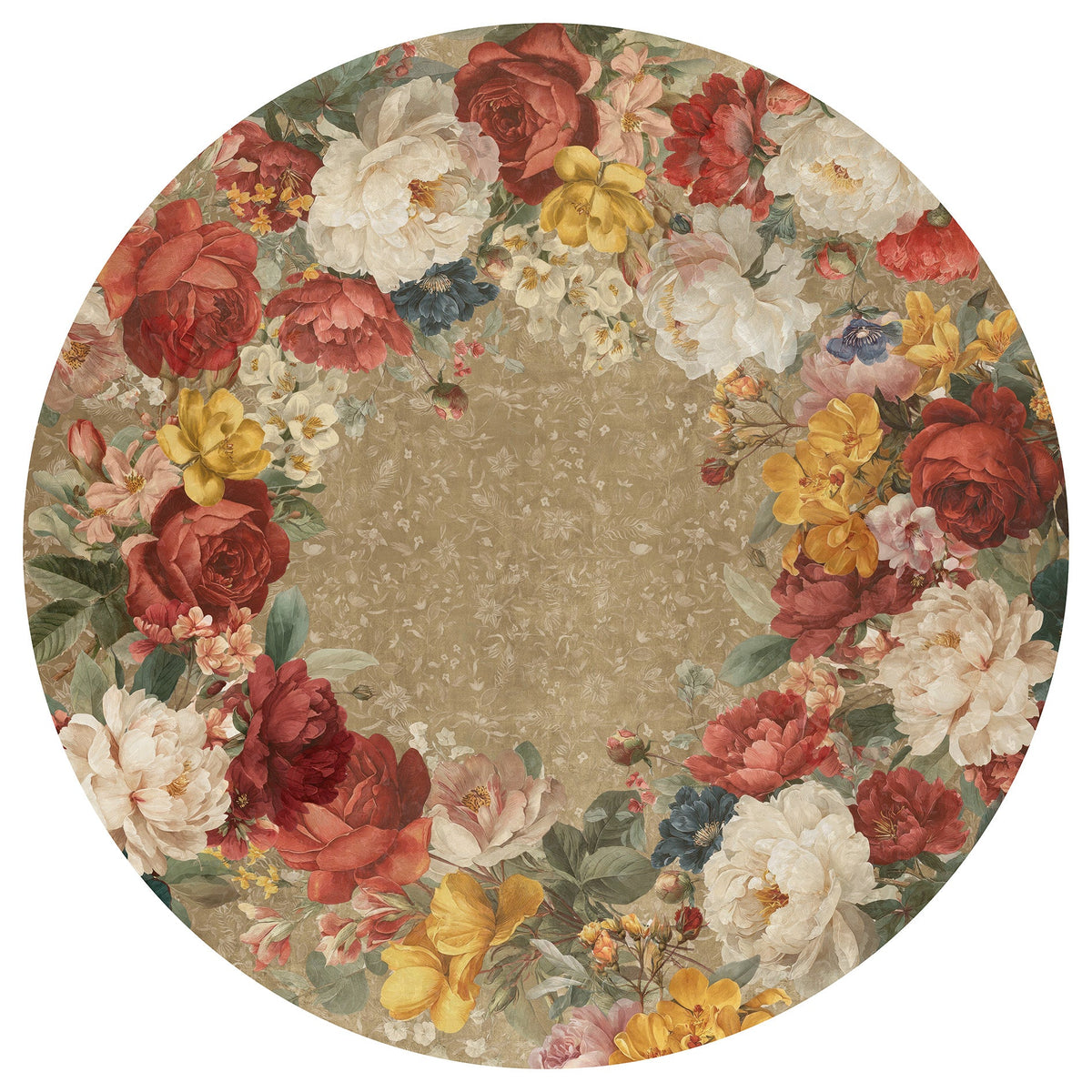 De Ronsard lino premium mantel con romantic rose print, vista 10