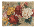 De Ronsard acrylic tray with printed floral linen