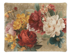 De Ronsard acrylic tray with printed floral linen