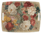 De Ronsard acrylic tray with printed floral linen, view 3
