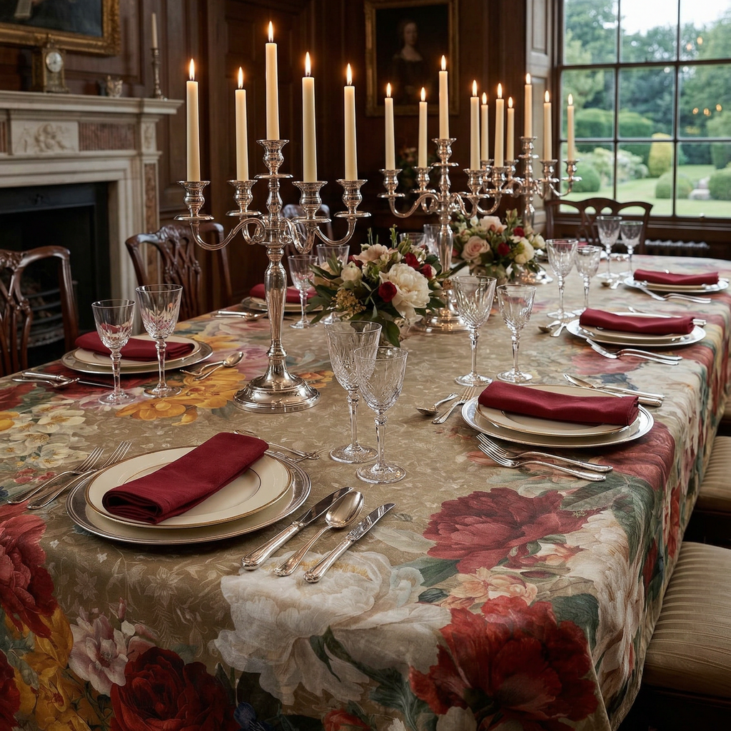 De Ronsard Premium Linen Tablecloth