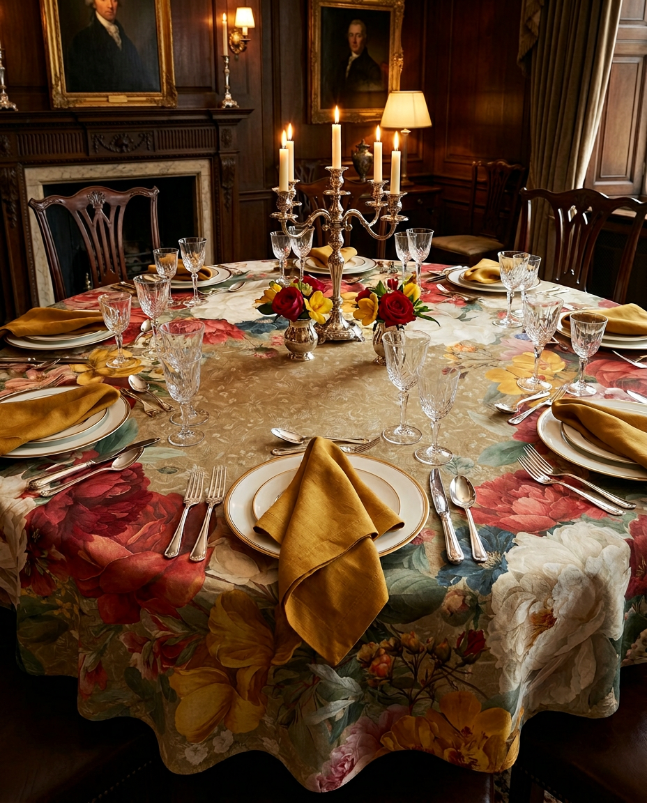 De Ronsard Premium Linen Tablecloth, The Napking home textile, 150x250 cm