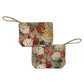 De Ronsard velvet pochette with romantic floral print