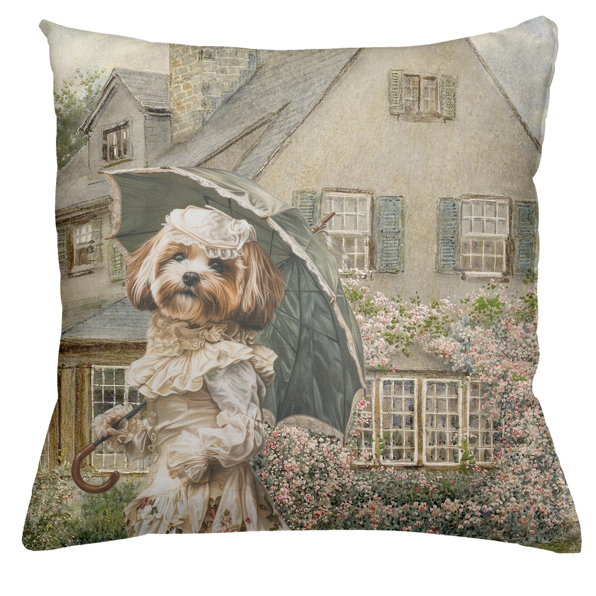 The Dogs Tale Velvet Decorative Cushion, The Napking home textile, var. 1