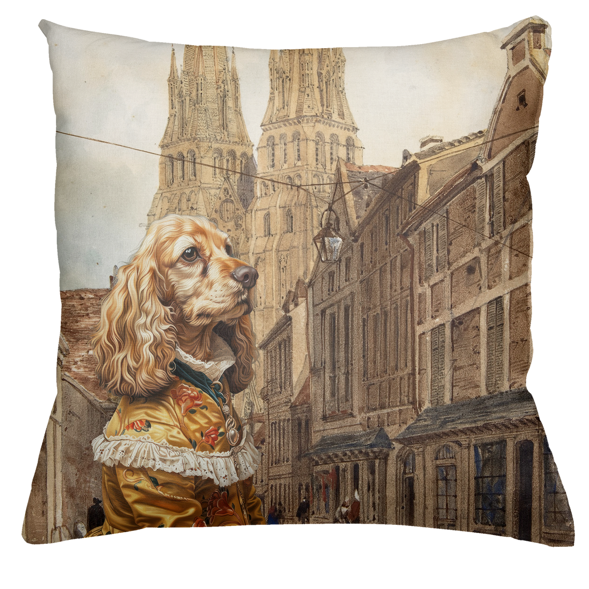 The Dogs Tale Velvet Decorative Cushion, The Napking home textile, var. 4