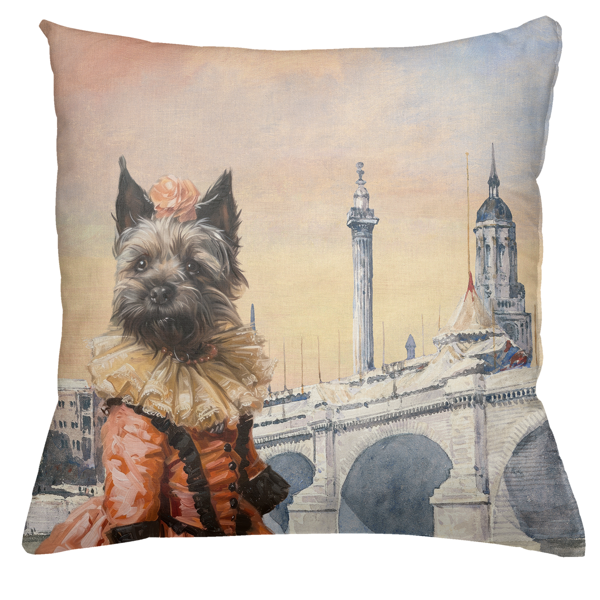 The Dogs Tale Velvet Decorative Cushion, The Napking home textile, var. 5