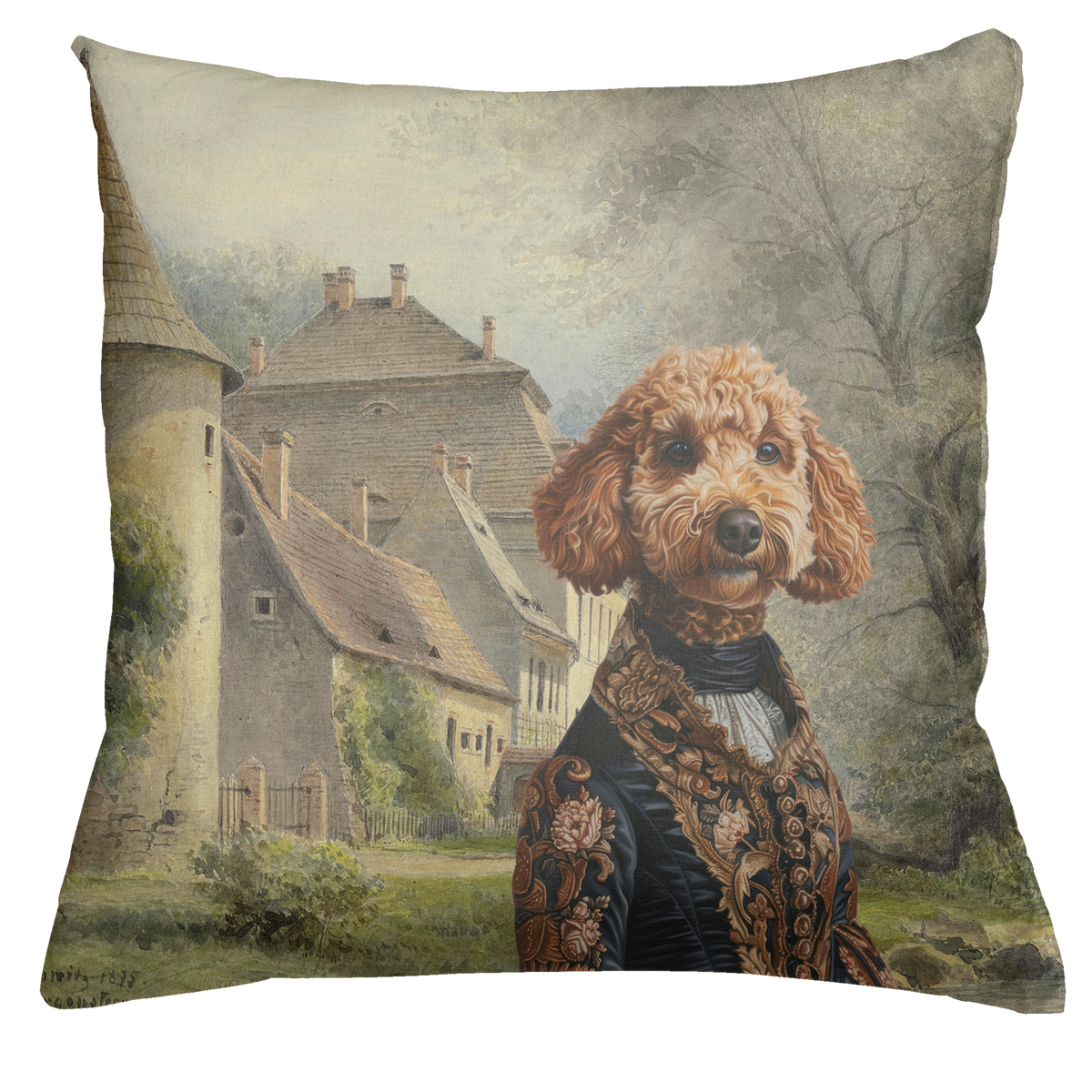 The Dogs Tale Velvet Decorative Cushion, The Napking home textile, var. 8