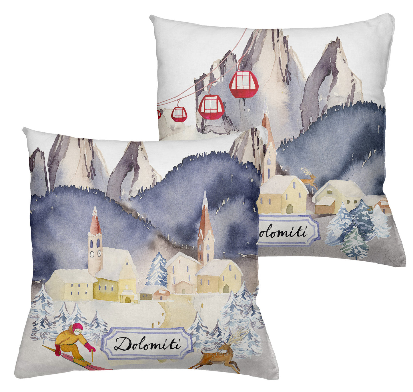 Cushion «Dolomiti», 100% Made in Italy