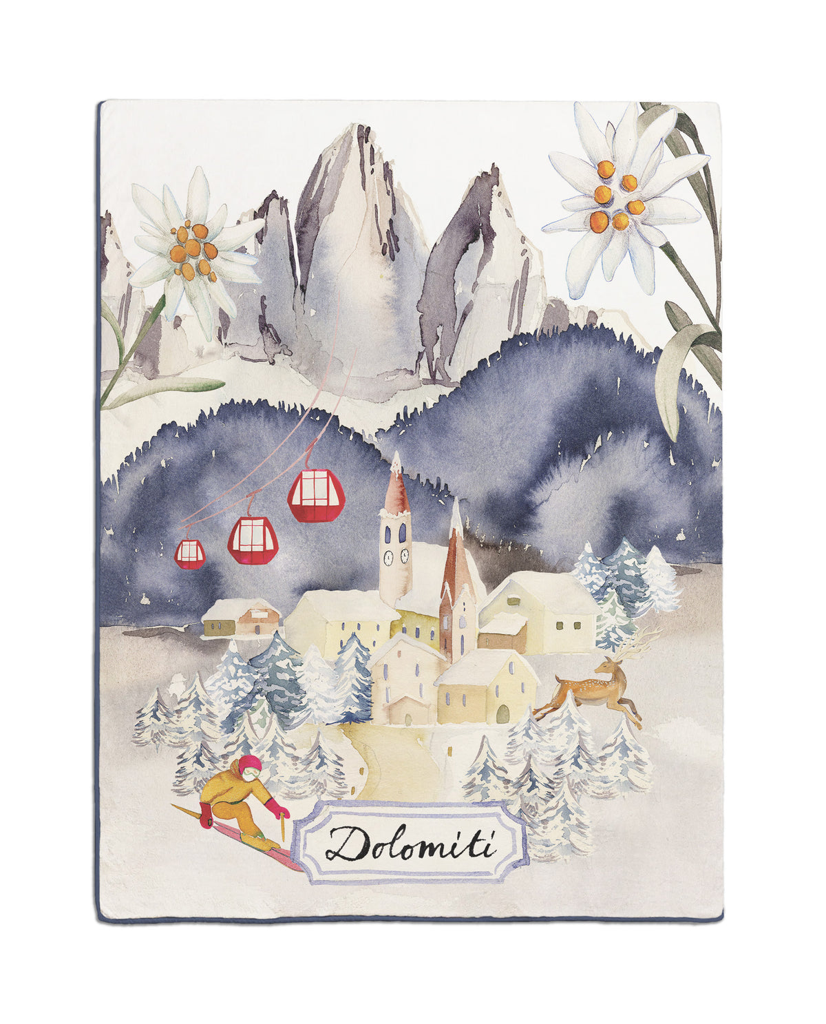Plaid «Dolomiti», 100% Made in Italy - The Napking