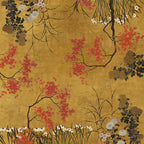 Eiji lino premium mantel con contemporary graphic print, vista 6