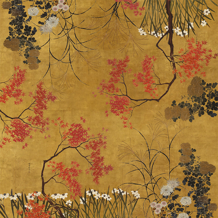 Eiji lino premium mantel con contemporary graphic print, vista 6