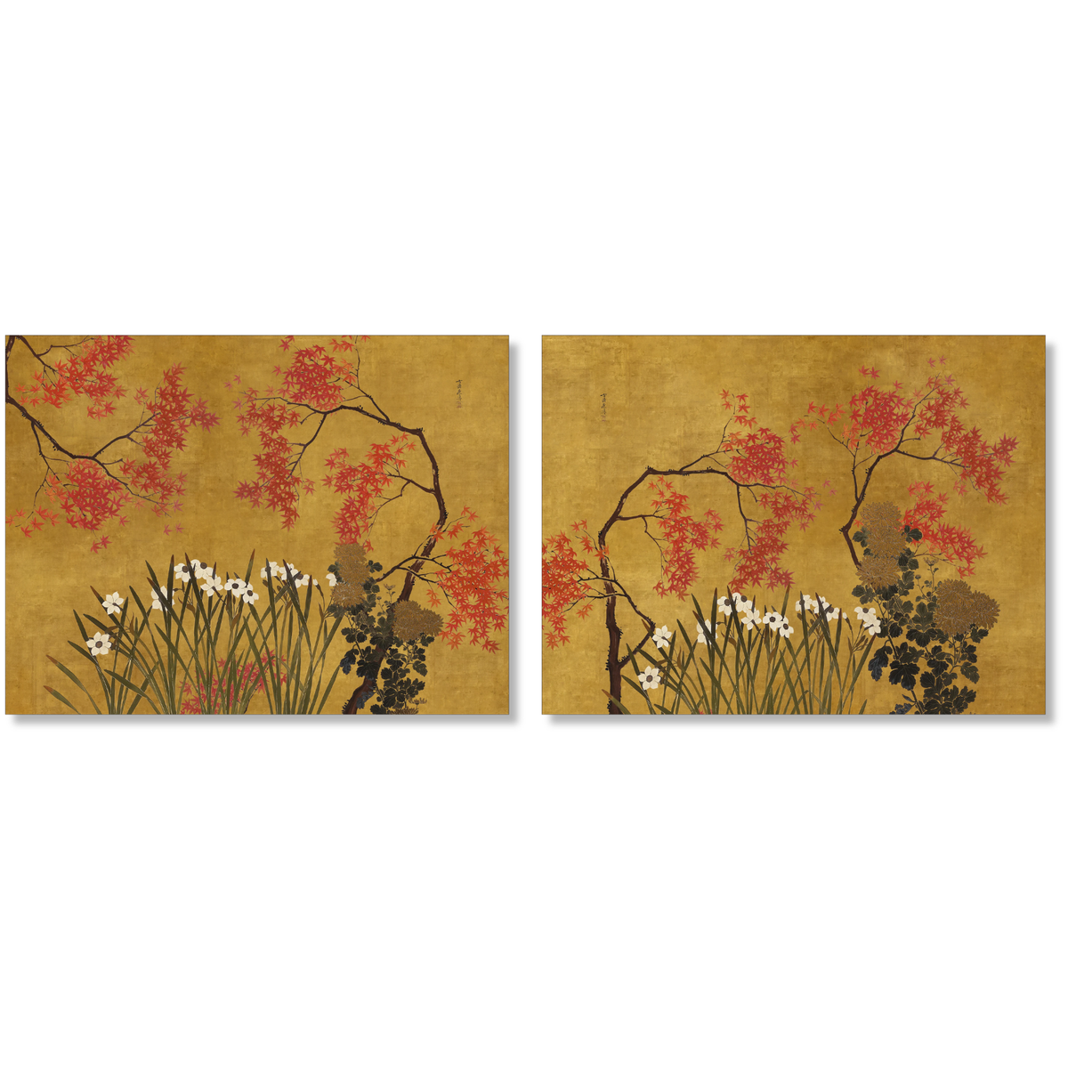 Eiji rectangular hardboard and cork placemats with graphic print, view 2