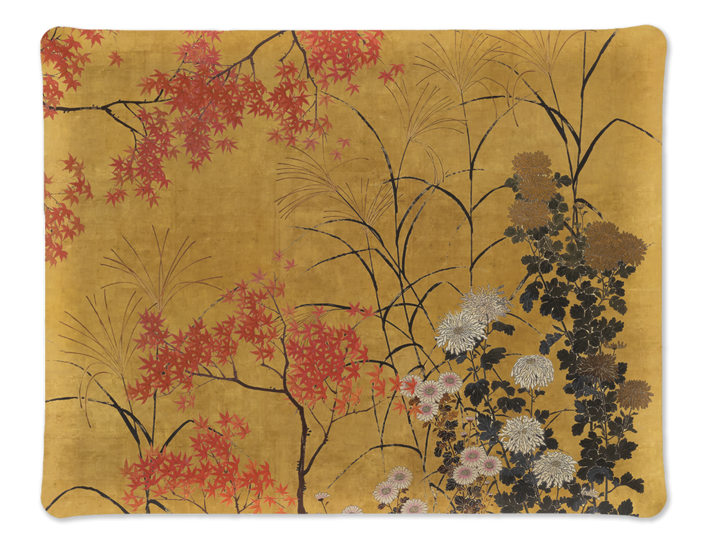 Eiji acrylic tray with digitally printed graphic linen, view 2