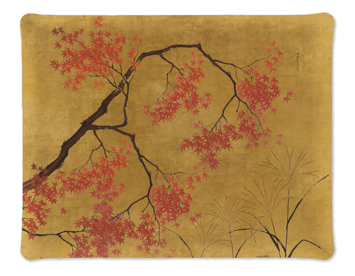 Eiji acrylic tray with digitally printed graphic linen, view 3