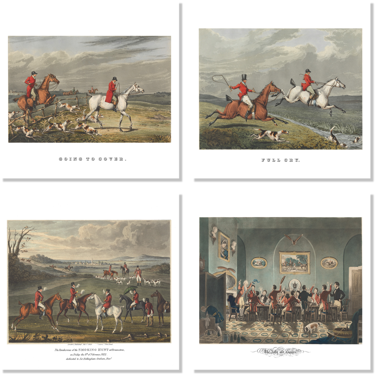England set of four Premium Linen napkins with heritage print, view 2