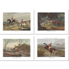 England set of four Premium Linen placemats with heritage print