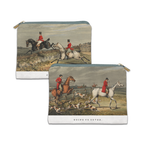 England velvet trousse with classic countryside print, view 2