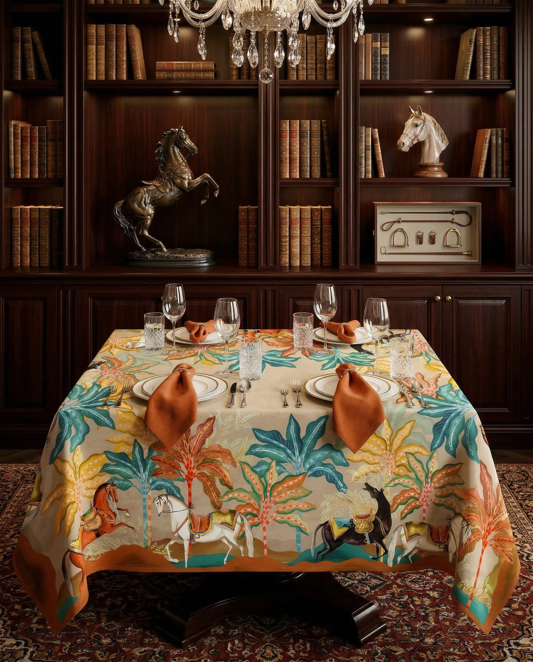 Equis Premium Linen Tablecloth, The Napking home textile, 180x180 cm