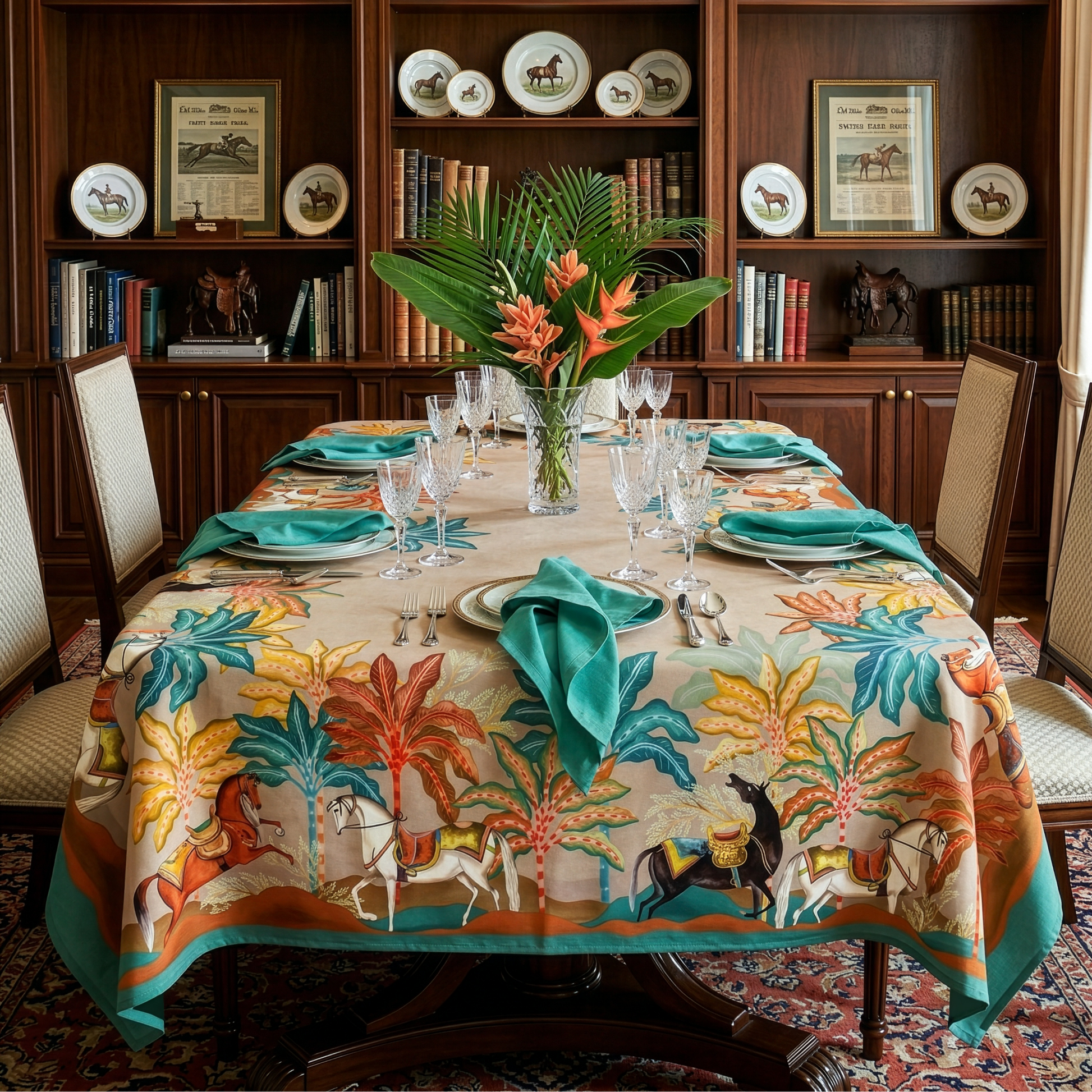 Equis Premium Linen Tablecloth, The Napking home textile, 180x320 cm