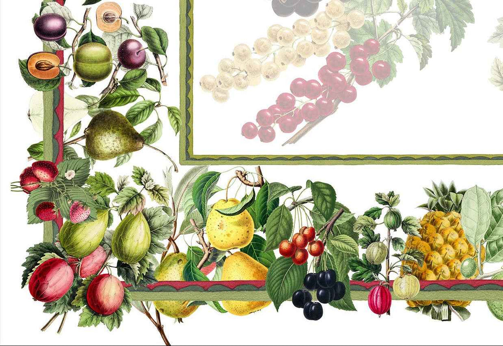 Mixed Linen Tablecloth Exotica, 100% Made in Italy