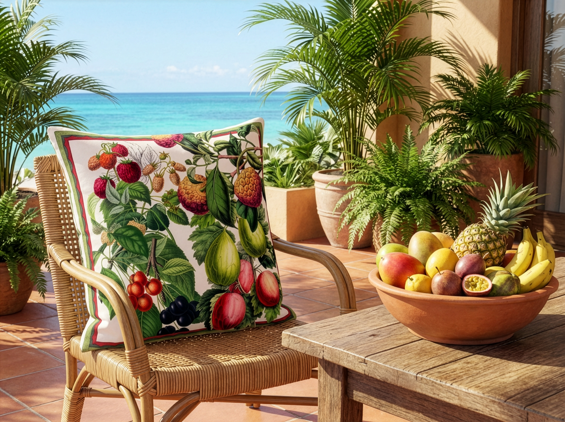 Cushion Exotica, 100% Made in Italy