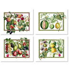 Set van 4 placemats Exotica gemengd linnen