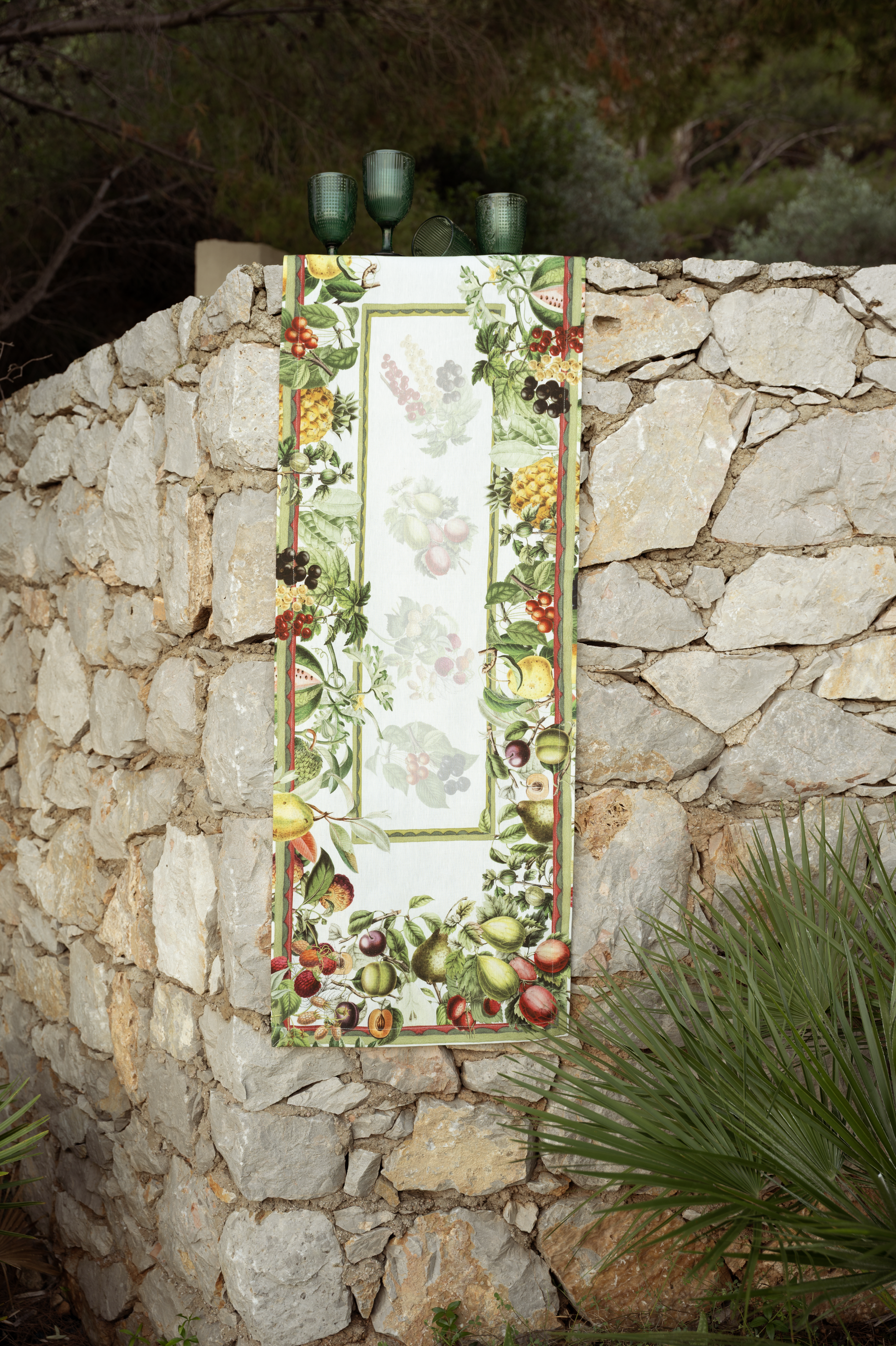 Pure Linen Runner Exotica 100% Made in Italy