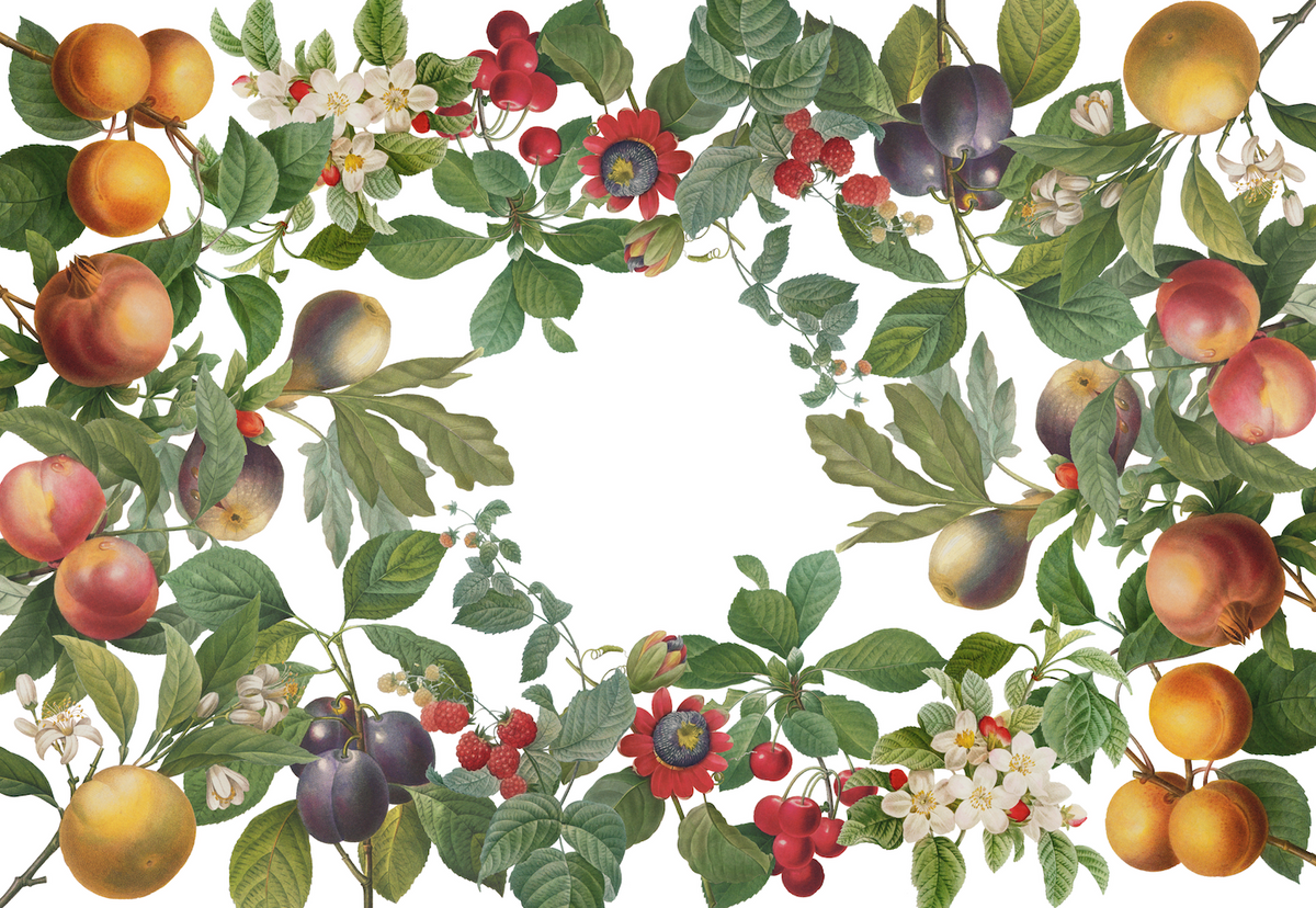 Mantels «Fruit Love»  100% Made in Italy - The Napking