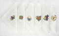 Farfalle Set of 6 Hand-Embroidered Napkins