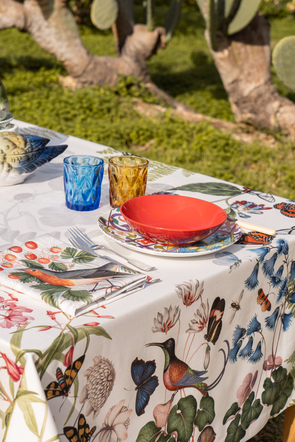 Satin Tablecloths Felci 100% Made in Italy The Napking