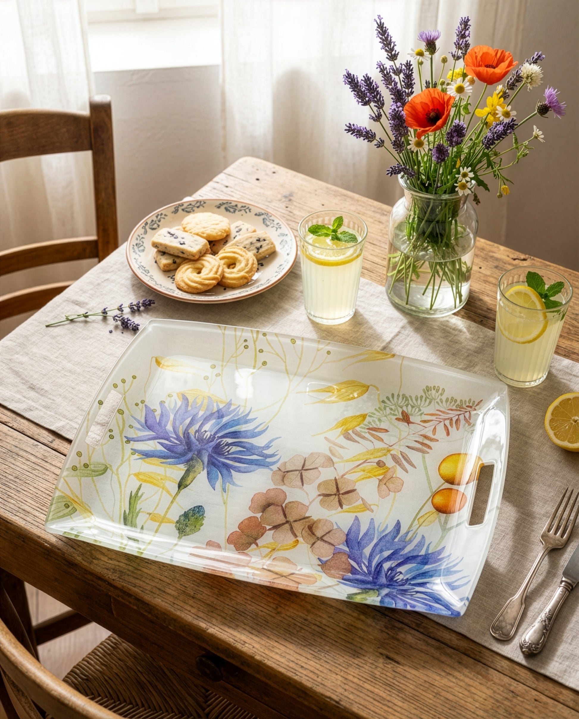 Tray «Fiordaliso», 100% Made in Italy