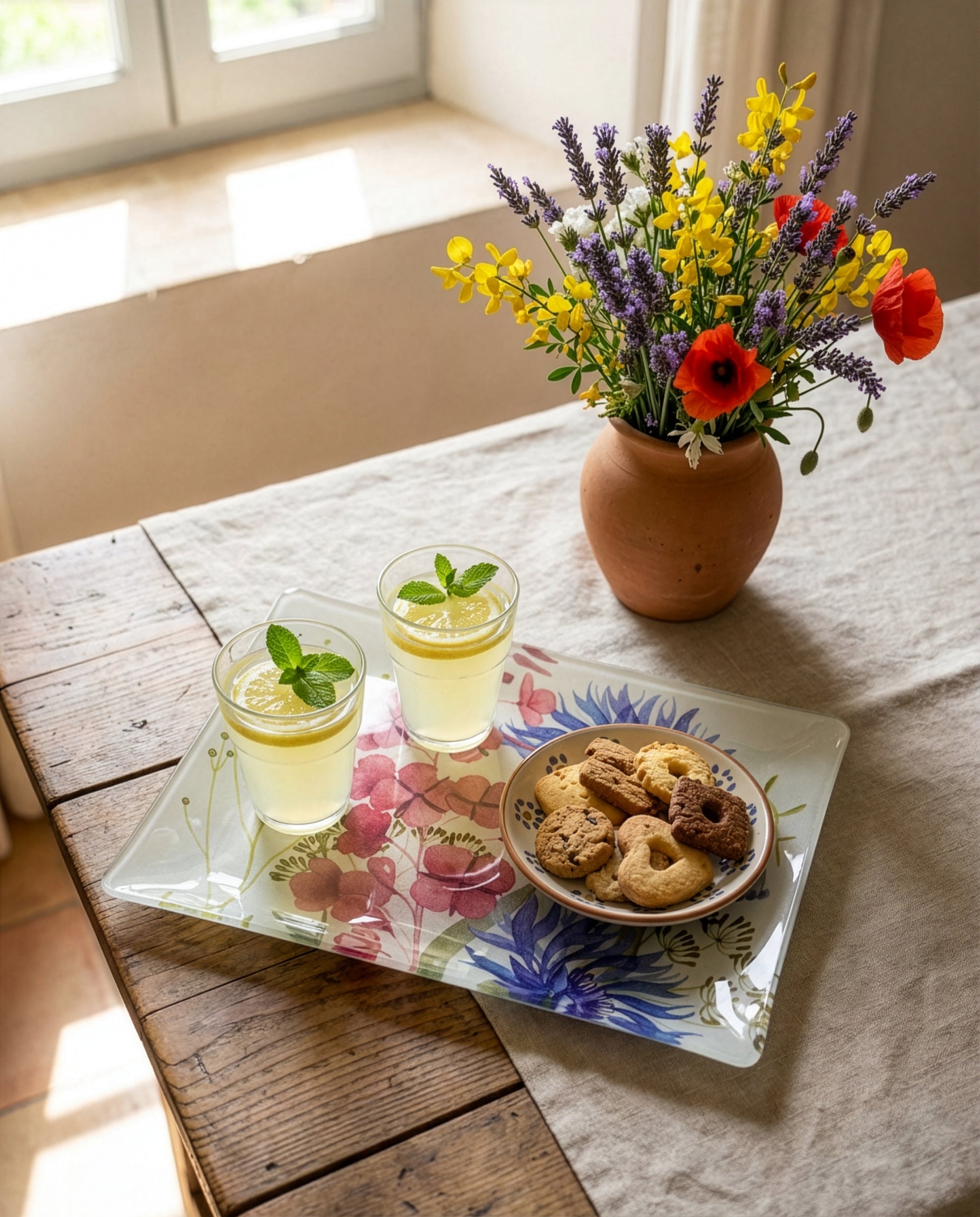 Tray «Fiordaliso», 100% Made in Italy