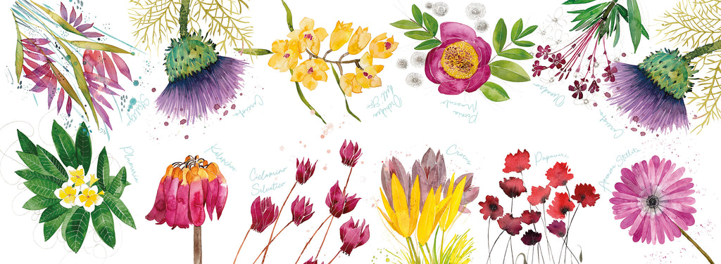 Flora Rosa Runner Premium Linen