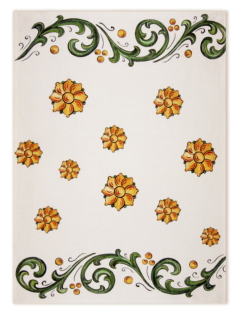 Paño de cocinas «Floral», 100% Made in Italy The Napking