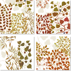 Set Of 4 Napkins Foliage 100% Made in Italy The Napking