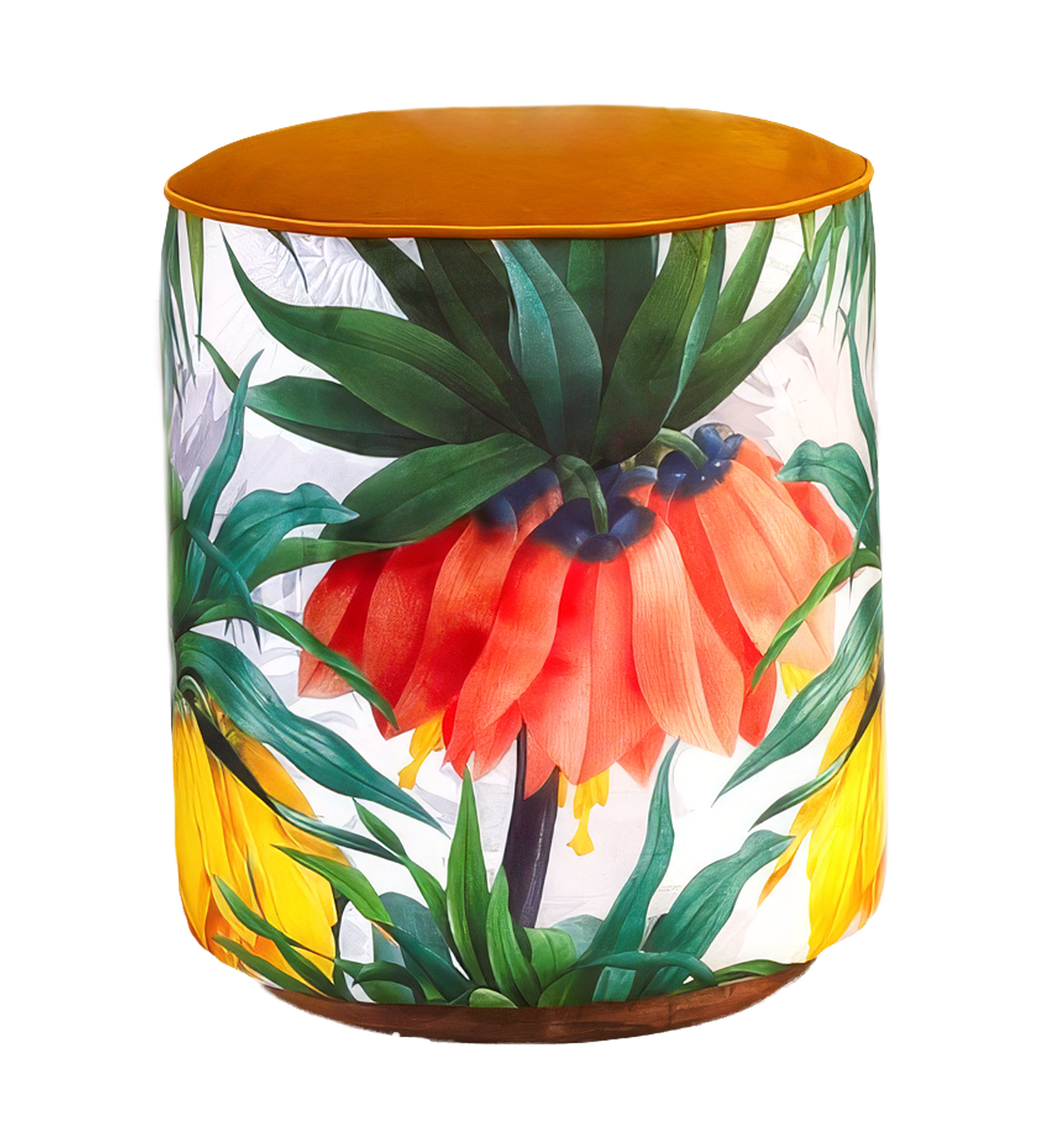 Fritillaria Chesterfield Pouf - Ø 48 x H 30 cm