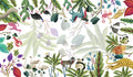Satin Mantel «Funky Animals» 100% Made in Italy - The Napking
