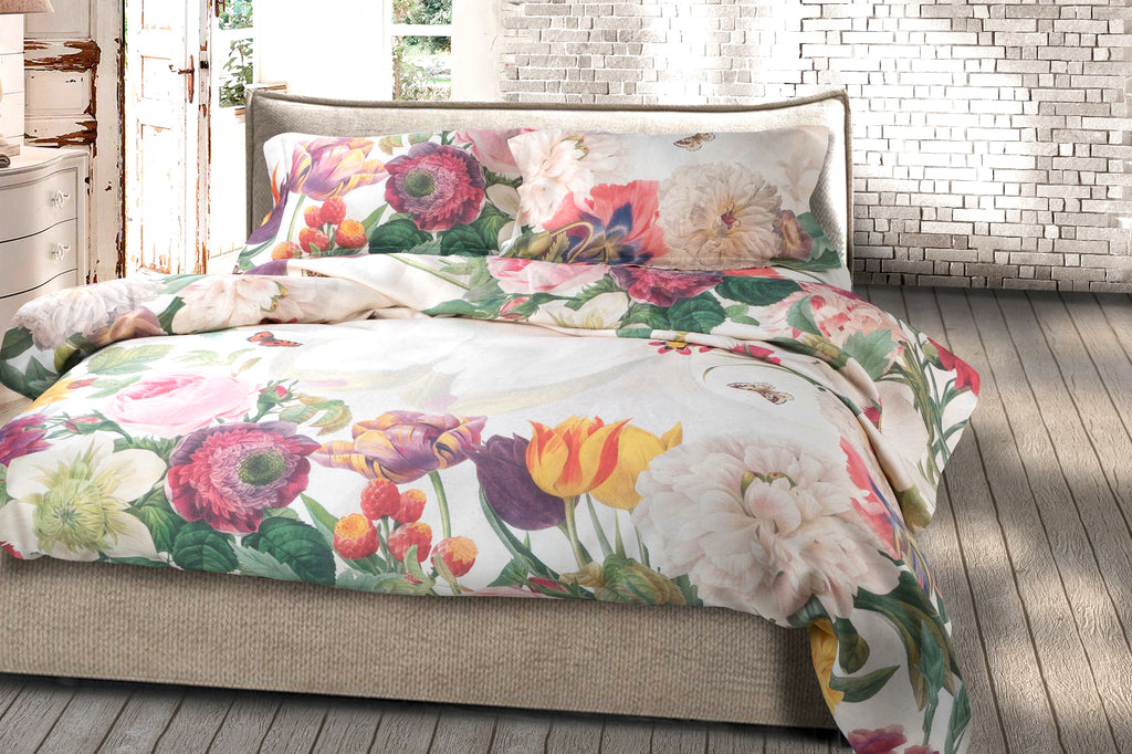 Duvet Cover Set «Garden Eden» 100% Made in Italy