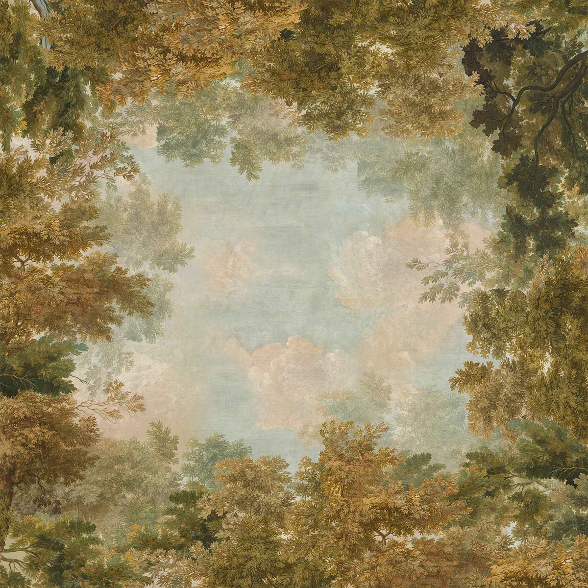 Goblin Premium Linen tablecloth with whimsical woodland print, 180 × 320 cm