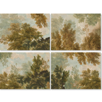Goblin set of four Premium Linen placemats with woodland print, view 2