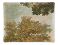Goblin acrylic tray with digitally printed woodland linen, 37 × 28 cm