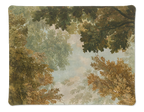 Goblin acrylic tray with digitally printed woodland linen, 54 × 43 cm