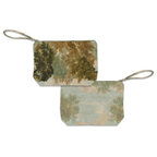 Goblin velvet pochette with whimsical woodland print, view 2