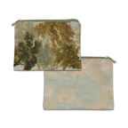 Goblin velvet trousse with playful woodland print, view 2