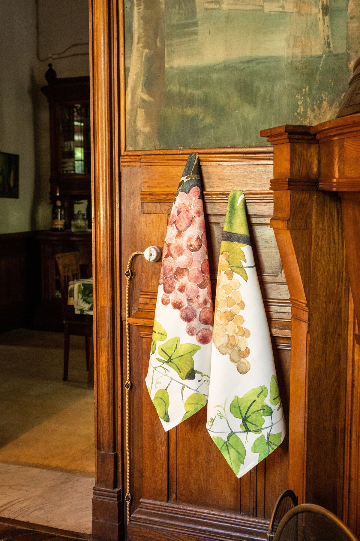 Paño de cocinas «Grapes», 100% Made in Italy The Napking