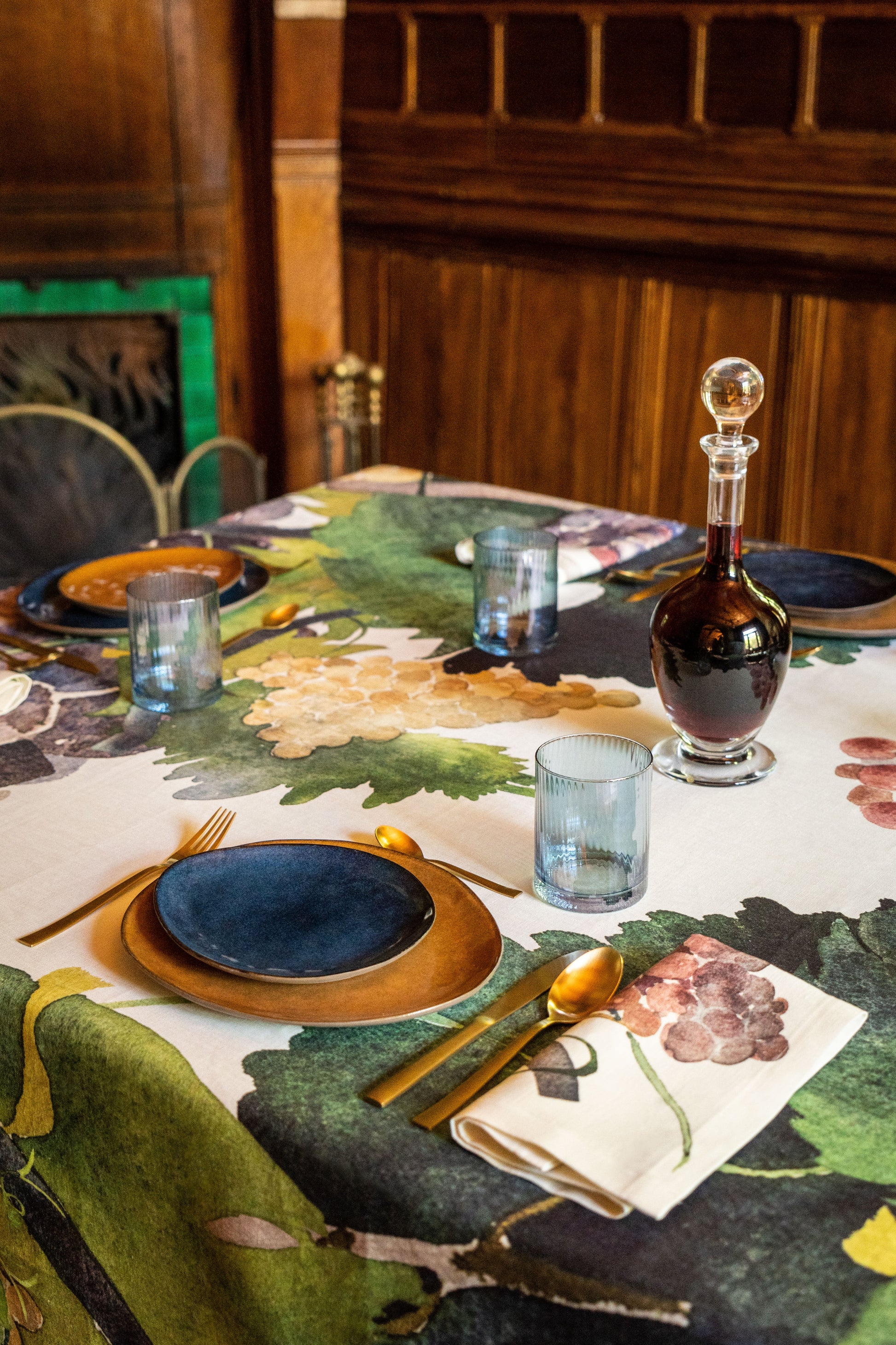 Tablecloths «Grapes» 100% Made in Italy - The Napking