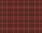 Grenade Green velvet plaid with pomegranate and poinsettia print, view 3