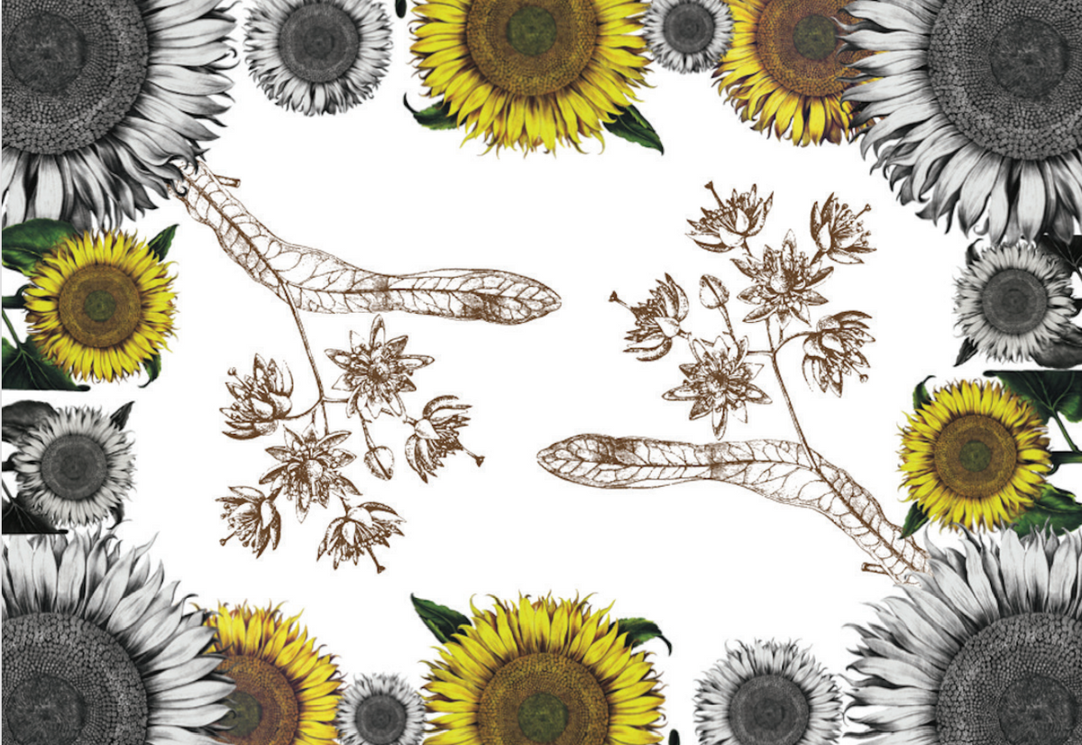 Mantels «Helianthus» 100% Made in Italy The Napking